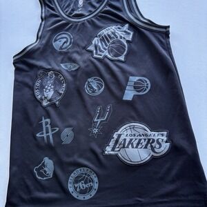 Official NBA All Teams Black Tank Top Men's M Sleeveless Jersey Style Logos